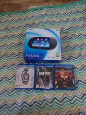 Sony Playstation PS Vita Console Black boxed :3 games, case, SD card and cable: