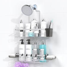 Shower Caddy Hanging Bathroom Organizer: Rustproof Shower Shelf for Inside Sh...