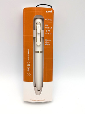 Mitsubishi Uni-ball One 3-Color Ballpoint Pen 0.38mm Lamp White Japan Limited