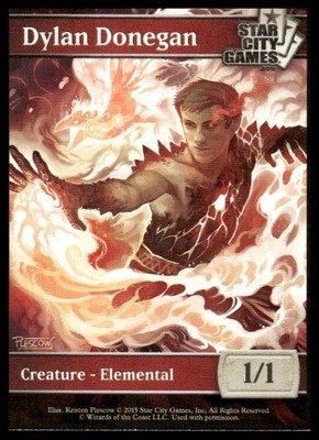 MTG Star City Games Dylan Donegan Elemental Champion Token SCG 2015 LP