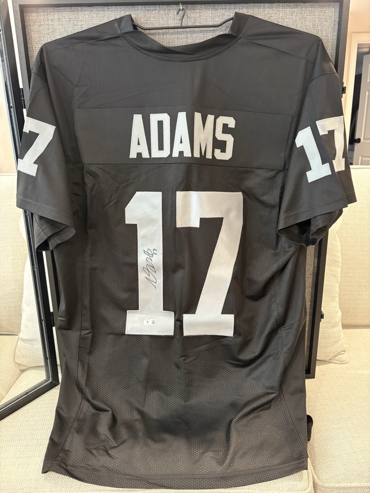 Davante Adams Autographed Signed Los Angeles Raiders Las Vegas Raiders Jersey w/COA from Beckett 