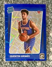 2021-22 Quentin Grimes Donruss Optic BLUE VELOCITY PRIZM SP Rookie RC 166 🔥