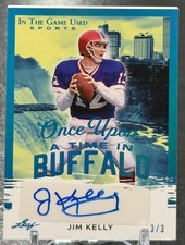 2024 Leaf Jim Kelly Auto Once Upon A Time In Buffalo 3/3 Bills #OUT-JK2