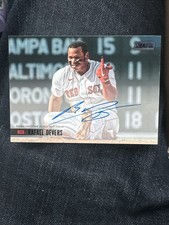 2021 Rafael Devers Auto Topps Stadium Club Black Foil /50 #SCBA-RD Red Sox