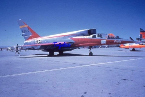 35mm Aircraft Slide Northrop F-107A 55-5120 Edwards