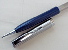VINTAGE OLD PARKER 21 SILVER STEEL BLACK PENCIL 0.9 MM LEAD CARTRIDGE 1950s USA — photo 7