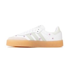 NEW ADIDAS ORIGINALS Sambae Women's 8.5 JS3954 Linen Green w/ Flowers