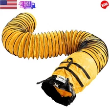 12"x25ft Flexible PVC Ducting Hose for Exhaust Blower Fan Venting Air Transfer