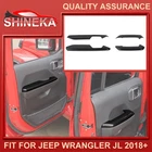 For Jeep Wrangler JL JT 2018-23 Door Armrest Handle Panel Guard Cover Decor Trim