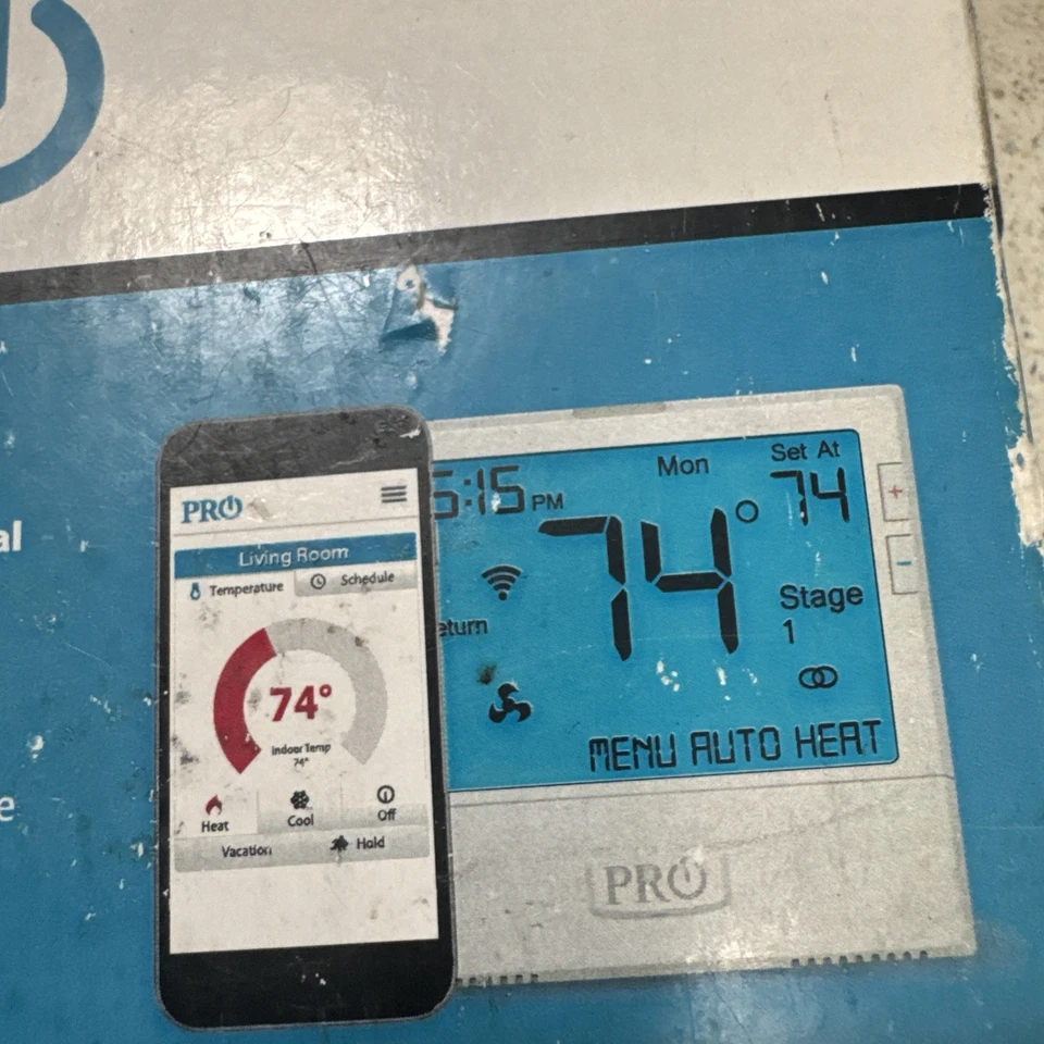Pro1  4 Heat/2 Cool 7 Day 5/1/1 Electric Gas Programmable Wi-Fi Thermostat - Image 4 of 4