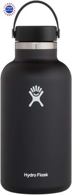 Hydro Flask Water Bottle - Black, 64 oz (W64BTS001) for sale
