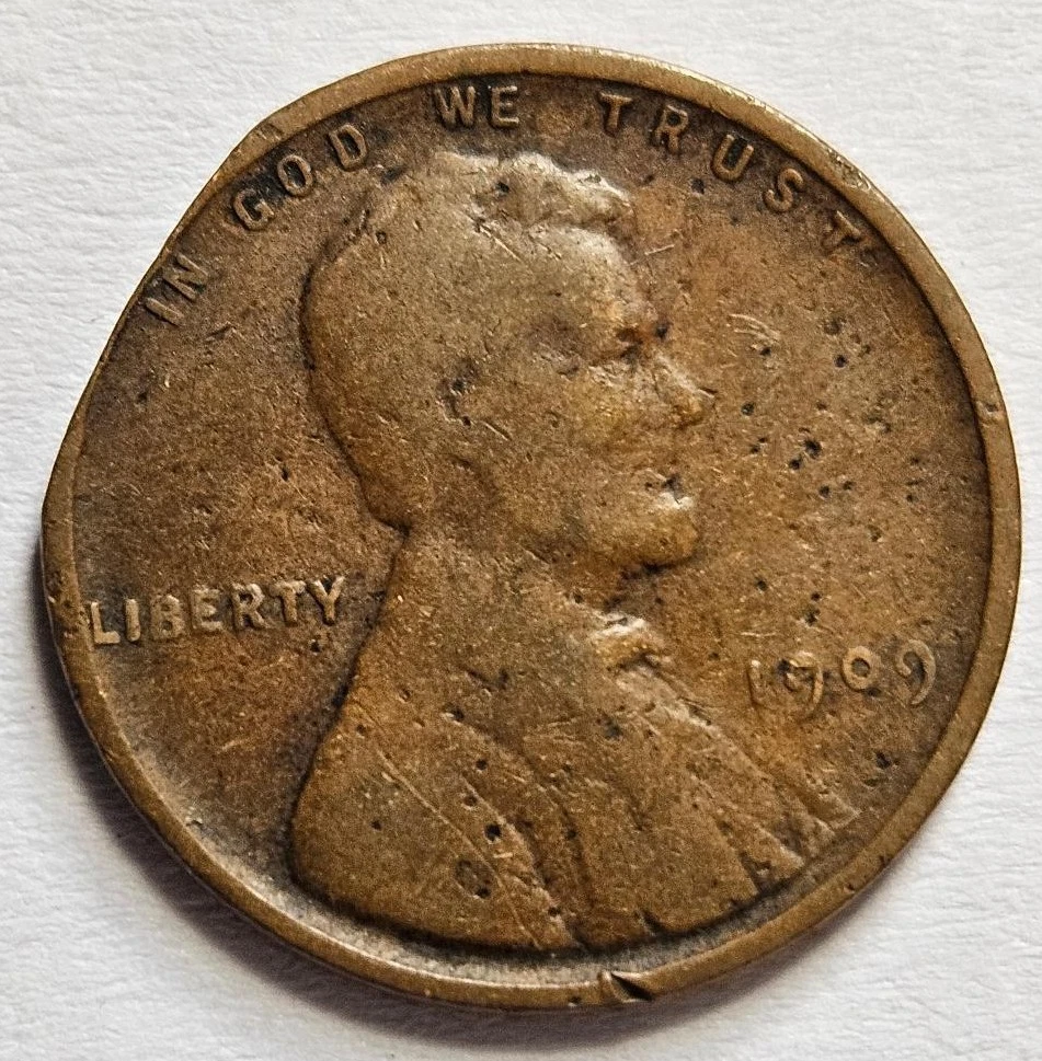 林肯小麦硬币1909 年美国硬币错币| eBay