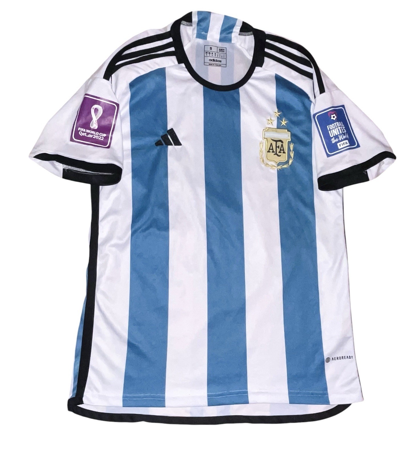2022 Argentina Home Jersey World Cup Kit Small Men