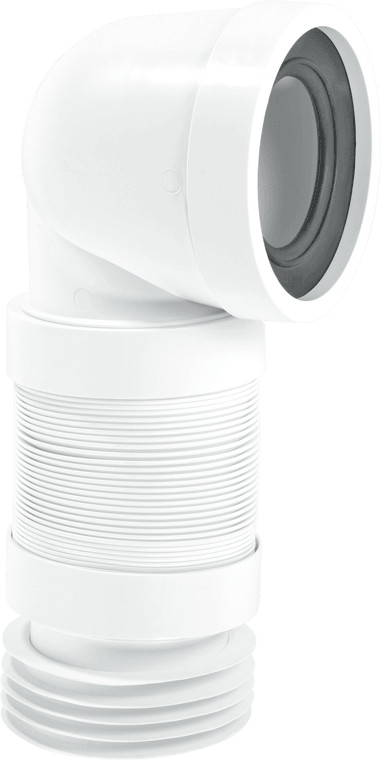 Mcalpine WC-CON8F 90° Flexible Wc Connector - Connection To Toilet & Waste Pipe