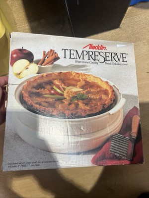 Aladdin Tempreserve 9'' Pyrex Teller Neu Verpackt Isolierschüssel WarmKalt Behälter