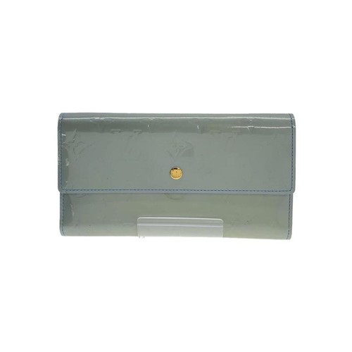 Louis Vuitton Long Wallet Enamel Blue Monogram Women From Japan