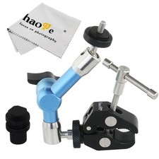 7" Stainless Steel Magic Arm Super Clamp for LCD Monitor LED Light Tripod DSLR