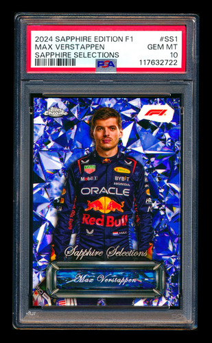 Max Verstappen #SS-1 2024 Topps Chrome Sapphire Selections Formula 1 card