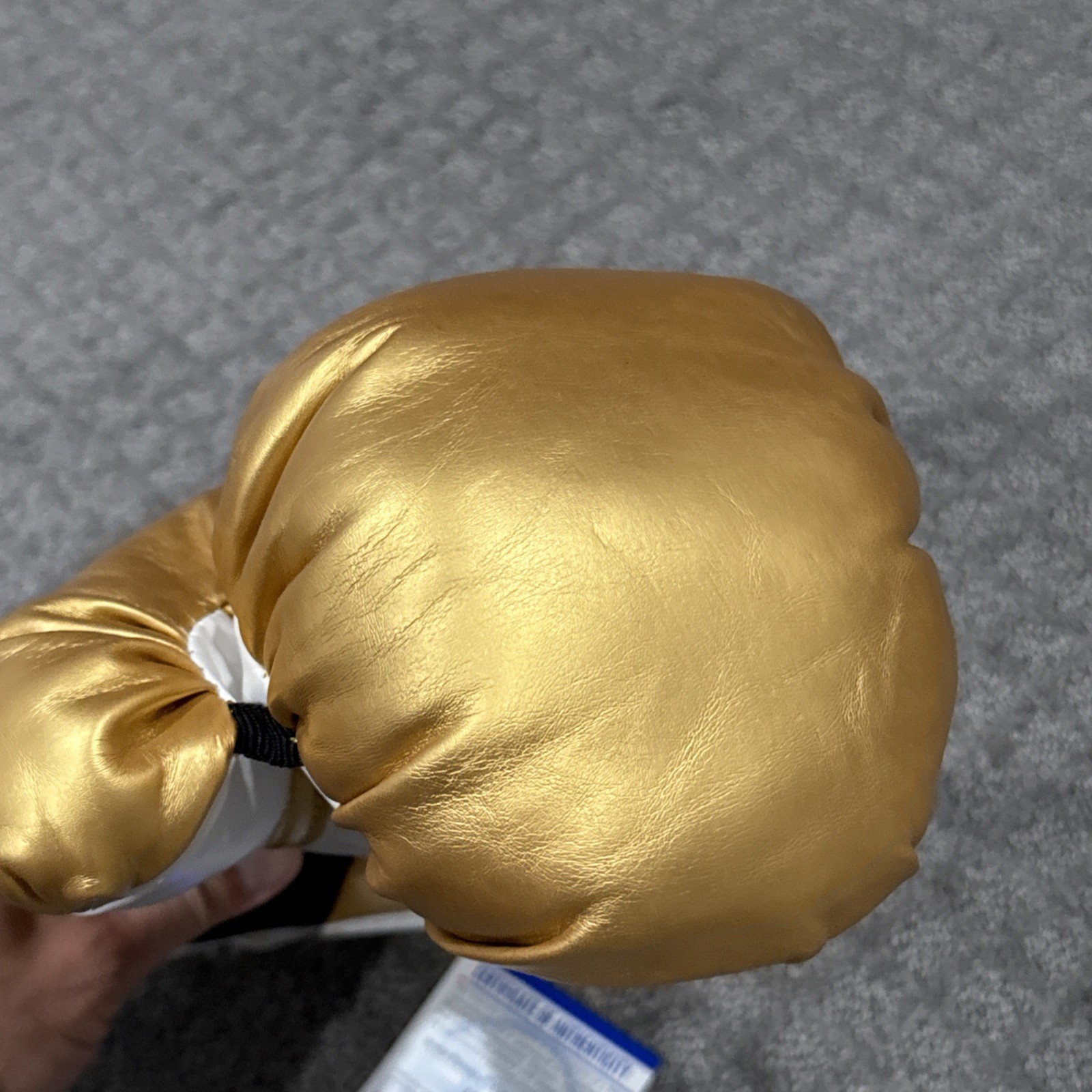 FLOYD MAYWEATHER JR Signed AUTO Gold Everlast BOXING GLOVE PSA AUTH INSC “MONEY” view 10