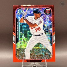 2015 Bowman Chrome Byron Buxton Farm's Finest Red Mini Shimmer Refractor /5 RC