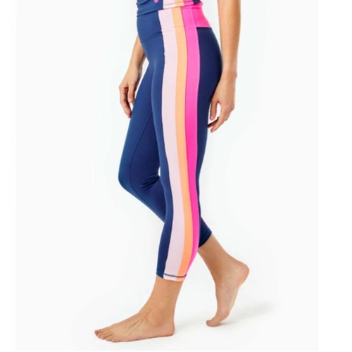 Lilly Pulitzer Luxletic Legging Pant Size XXL Stretchy Weekender oyster bay navy - Picture 1 of 6