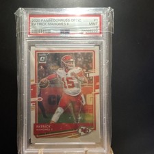 Patrick Mahomes II 2020 Panini Donruss Optic Chiefs #1 Base Set PSA 9