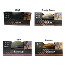 Isotoner Men's Classic Soft Memory Foam Comfort Hoodback Slippers