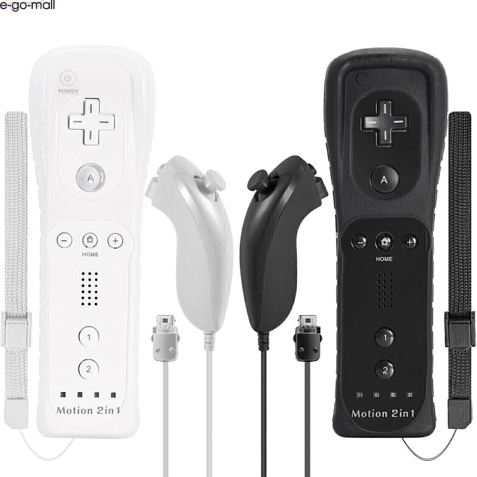 Built-in Motion Plus Wii Remote & Nunchuck Controller for Nintendo Wii Wii U - Image 2 of 4
