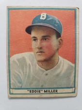 1941 Play Ball #1 Edward Eddie Miller - Low Grade Set Builder