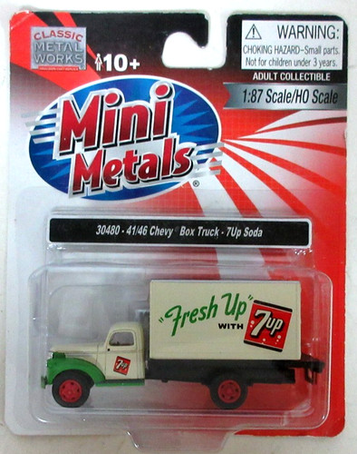 MINI METAL 30480 41/46 CAMIÓN DE CARGA CHEVROLET 7 UP SODA NUEVO | Zustand: New