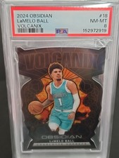 2024 Obsidian Volcanix Lamelo Ball Charlotte Hornets SSP Case Hit