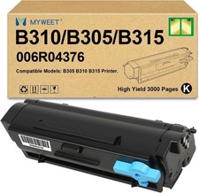 B310 Black Toner Cartridge Replacement for Xerox 006R04376 Compatible for Xerox