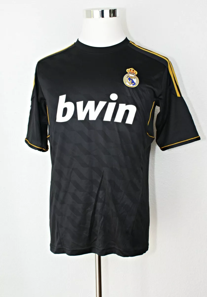 Black and gold real madrid jersey sale