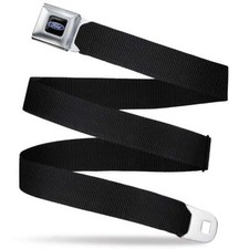 Ford Oval Emblem Black Webbing Seatbelt Chrome Buckle Belt Official Licensed Ford Oval Emblem Black Webbing Seatbelt Chrome Buckle Belt Official Licensed
