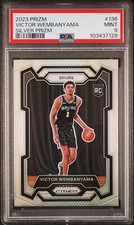 2023-24 Panini Prizm - Silver Prizm #136 Victor Wembanyama (Rookie)*PSA MINT 9*
