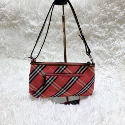 Burberry Blue Label 2way Shoulder Bag Nova Check color Pink