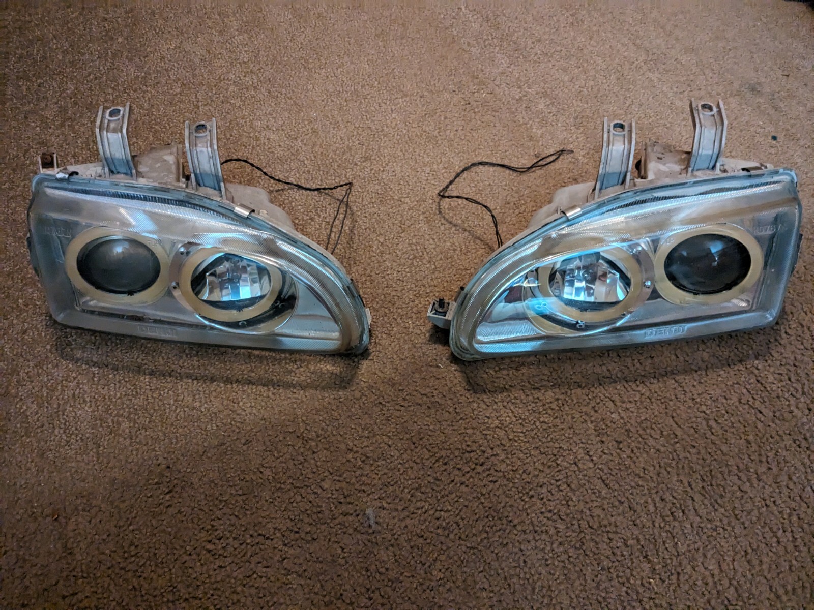 DENJI HEADLIGHTS PROJECTOR HALO DJHD767N Honda civic 9295 eg4 eg6 eg8