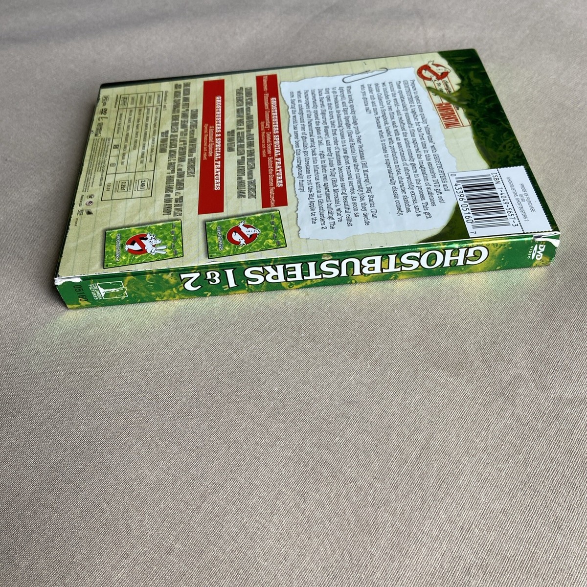 Ghostbusters 1 & 2 (DVD 2-Film Set +Book) Horror Comedy Ivan