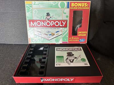 Monopoly Bonus  Limitierte Ausgabe 13 Goldene Figuren Neu  Top!!!