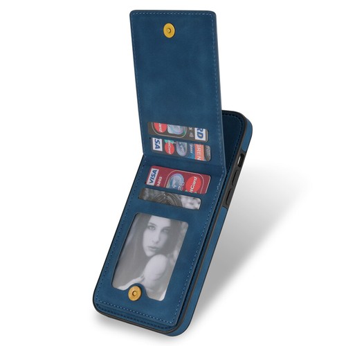 For iPhone 16e/15/14/13/12/11 SE 8 Slim Leather Case Flip Card Holder Back Cover - Picture 20 of 32