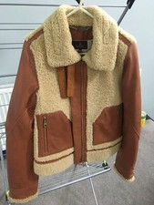 Mulberry Sheepskin/Nappa Leather Aviator Ladies Jacket UK Size 6