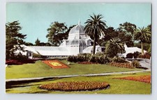 Postcard California San Francisco CA Golden Gate Park Conservatory 1960s Chrome