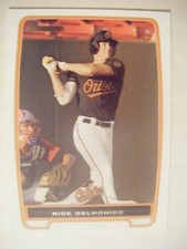 NICK DELMONICO RC WHITE SOX 2012 Bowman Prospects baseball card ORIOLES #BP92