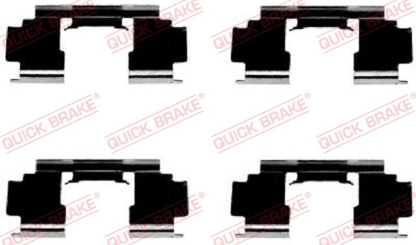 Quick Brake 109-1276 ZubehöRsatz, BremsbeläGe FüR Scheibenbremse Honda MG Rover-image