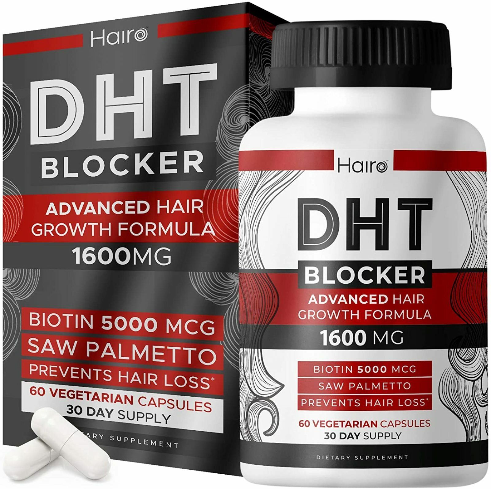 DHT Blocker Hair Growth Supplement - Support Hair Regrowth & Reduce Hair  Los 711181281095 | eBay