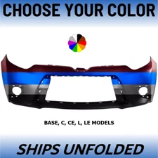 NEW Choose Your Color Painted Front Bumper For 2014-2016 Toyota Corolla
