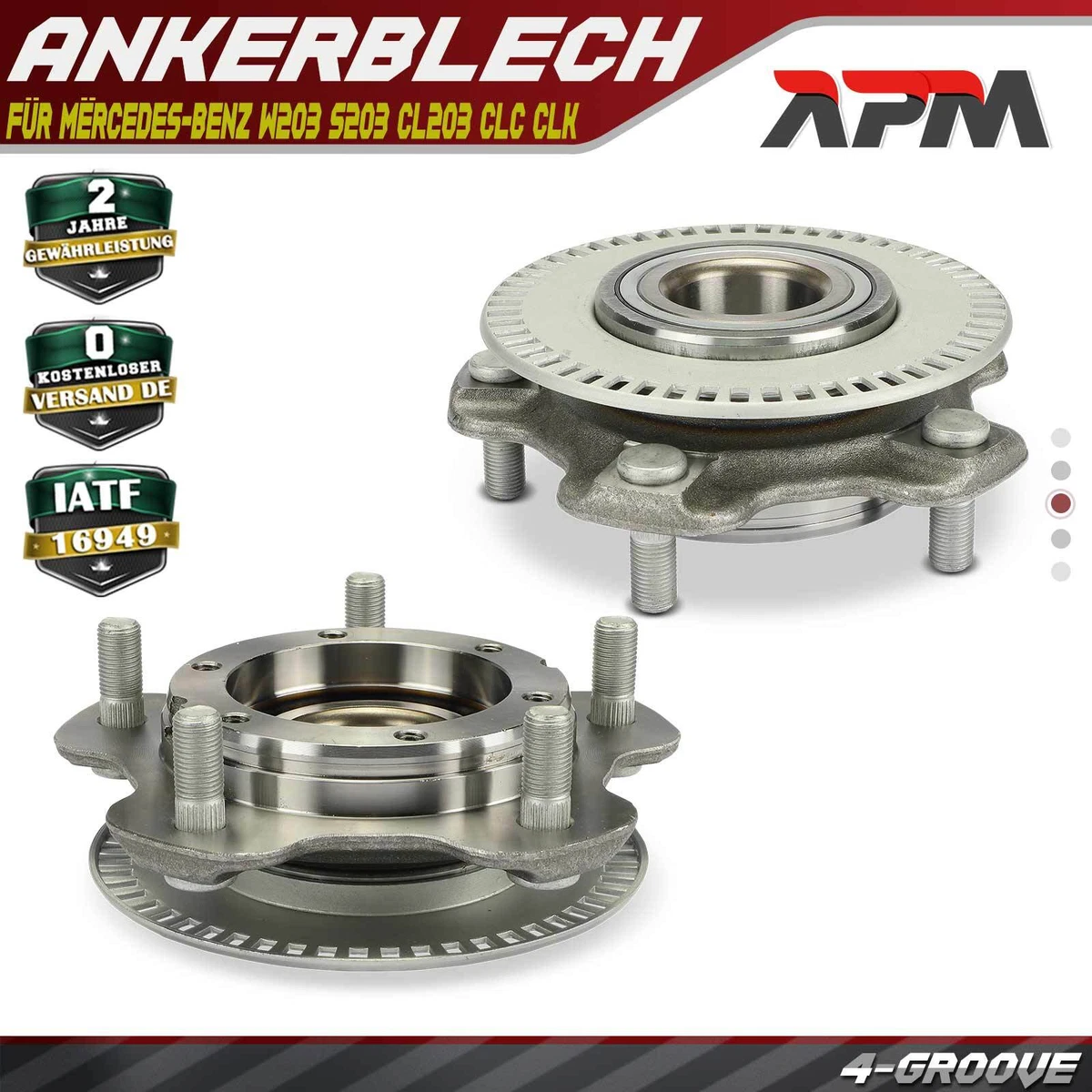 STARK Kit Cuscinetto Ruota Posteriore SKWB-0180067 – Per VW Passat, Audi A6 – 5 Fori, Ø131 Mm, Con Cuscinetto Integrato