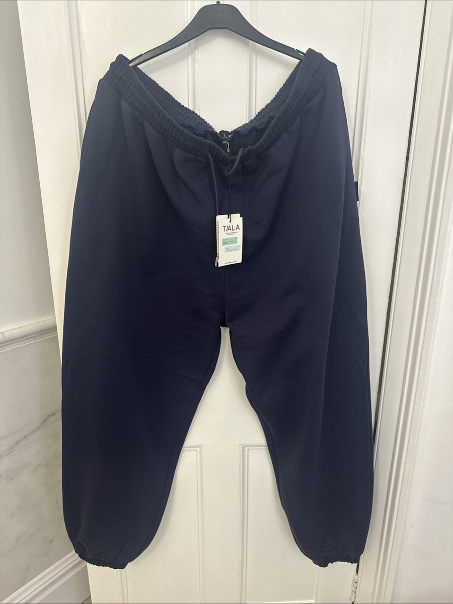 Tala Ladies Cuffed Joggers Navy 4XL UK 20-22 *BNWT* Organic Cotton