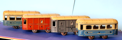 Lot De 2 Wagons Anciens JEP échelle 0 - Postal Et Voyageurs