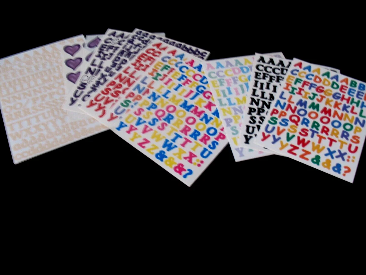 クリエイティブメモリーズ　ABCスティッカー、エンバリッシュメント Creative Memories Scrapbooking Stickers for sale | eBay